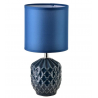 LETI Lampa stołowa 10x14x28,5cm kobaltowa Mondex