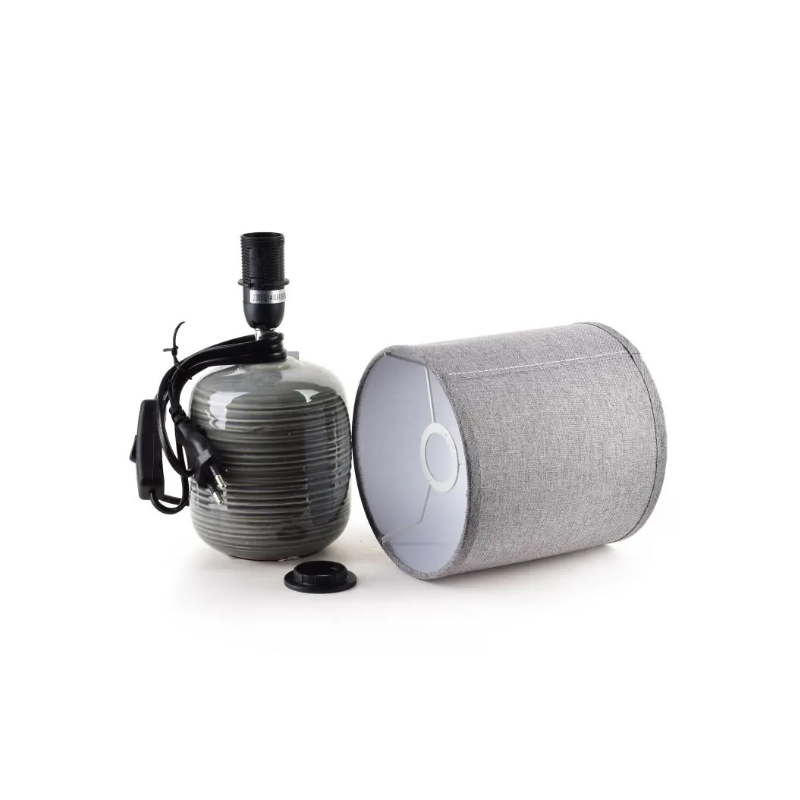 LETI Lampa stołowa 10x14x28,5cm grafitowa Mondex