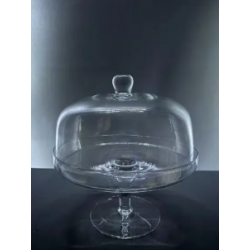 Patera szklana z kloszem...