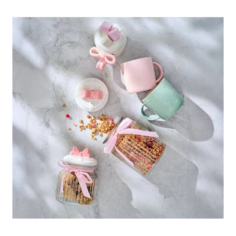 AM-PASTELLO KUBEK 350ML KOKARDY ROZOWY