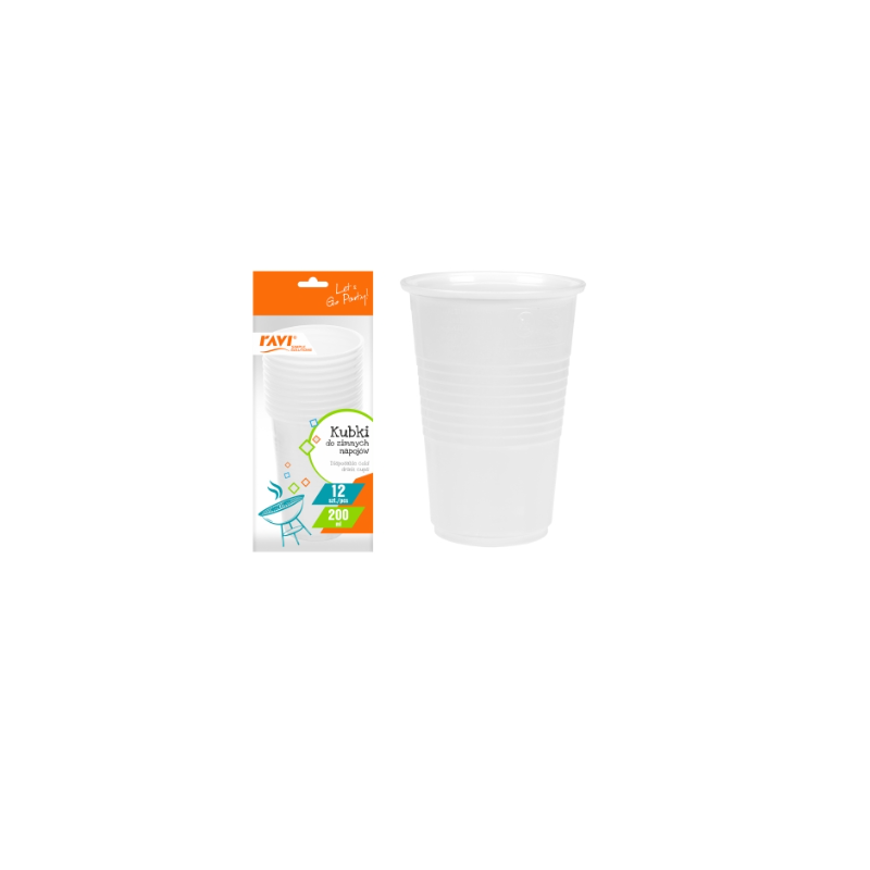NJ KUBEK DO ZIMNYCH NAPOI 200ML 12SZT