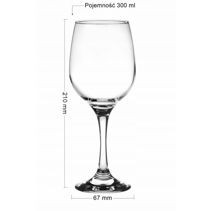 Kieliszek do wina Glasmark szkło bezbarwne 300 ml