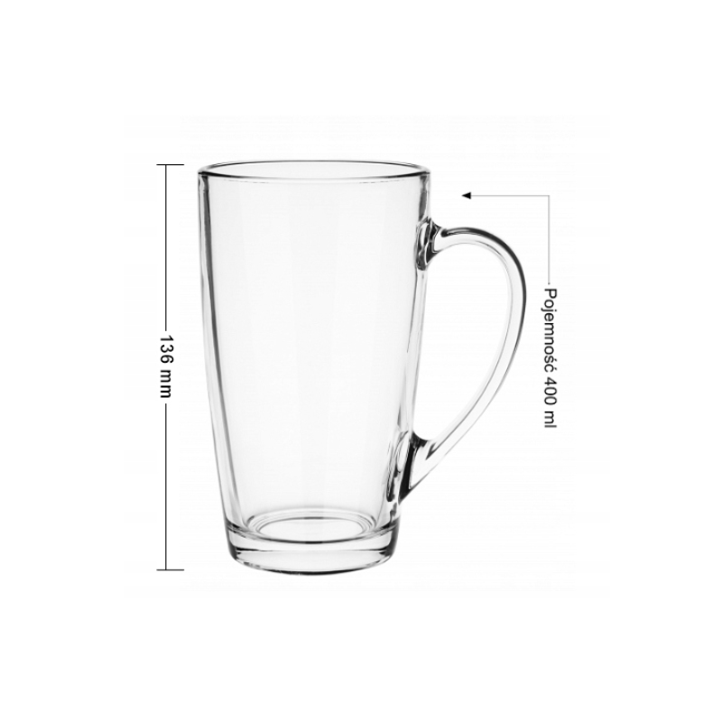 Szklanka do kawy i herbaty Glasmark Alex 400 ml