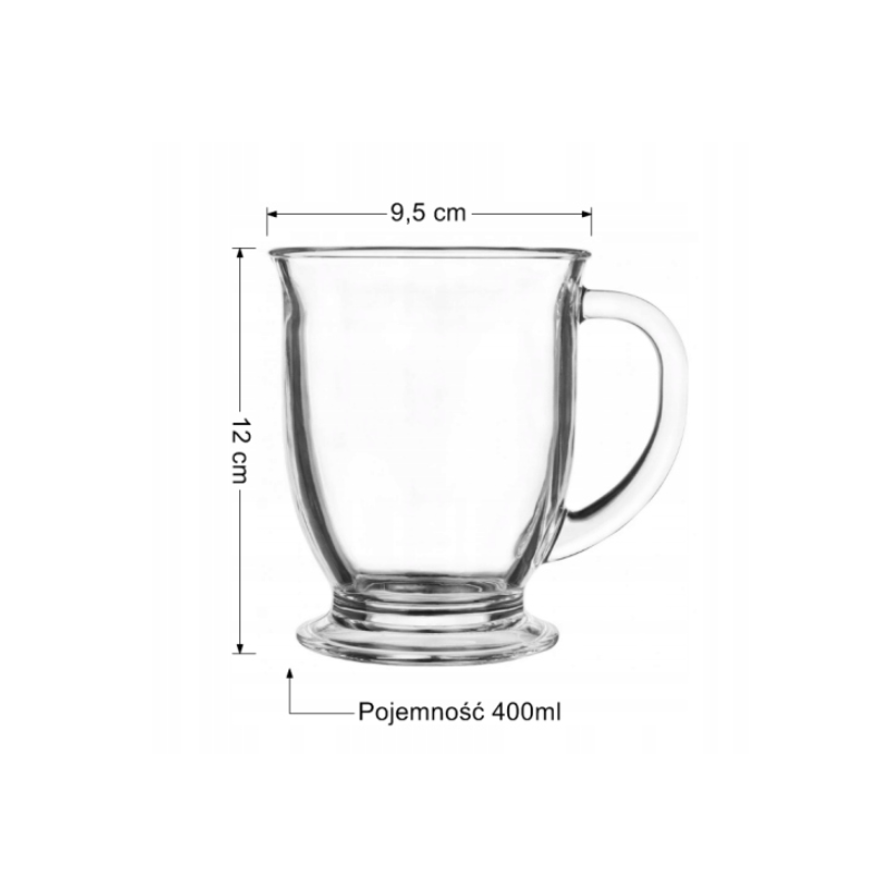 Szklanka do kawy i herbaty Glasmark 400 ml