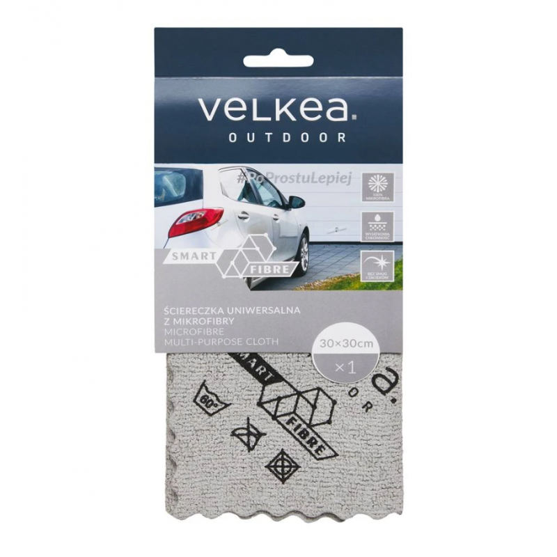 Ściereczka uniwersalna do garażu i tarasu Smart Fibre 30 cm x 30 cm VELKEA