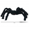 Sztuczny pająk, włochaty, czarny, dekoracja Halloween, straszna tarantula, 40cm