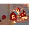 Lampki domki BAT modee 0,9m WARM 10LED ML-C3010