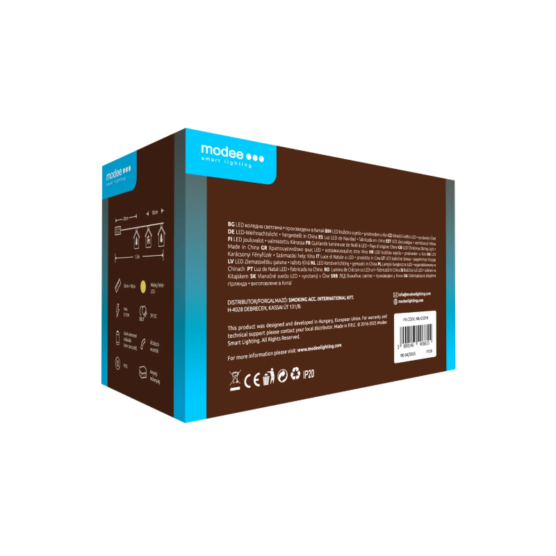 Lampki domki BAT modee 0,9m WARM 10LED ML-C3010