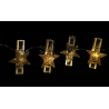 Lampki gwiazdki klamerki BAT MODEE 0,9M WARM 10LED ML-C3016
