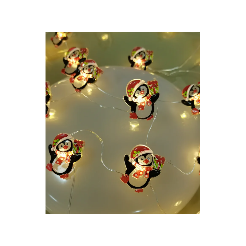 Lampki pingwinki BAT modee 0,9m WARM 10LED ML-C3022