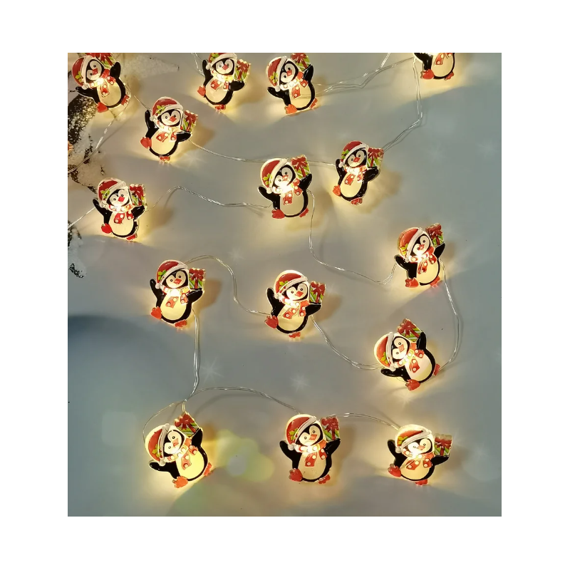 Lampki pingwinki BAT modee 0,9m WARM 10LED ML-C3022